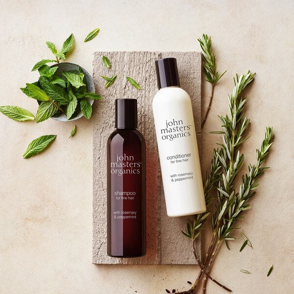 John Masters Organics Fine Hair Conditioner Rosemary & Peppermint and Shampoo