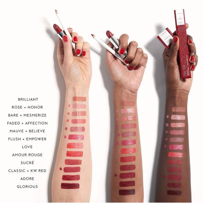 Kjaer Weis Lip Pencil Arm Swatches