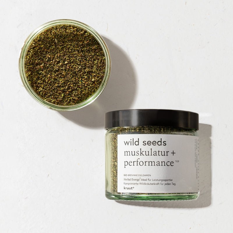 Kruut Wild Seeds Wildpflanzenpulver - open jar