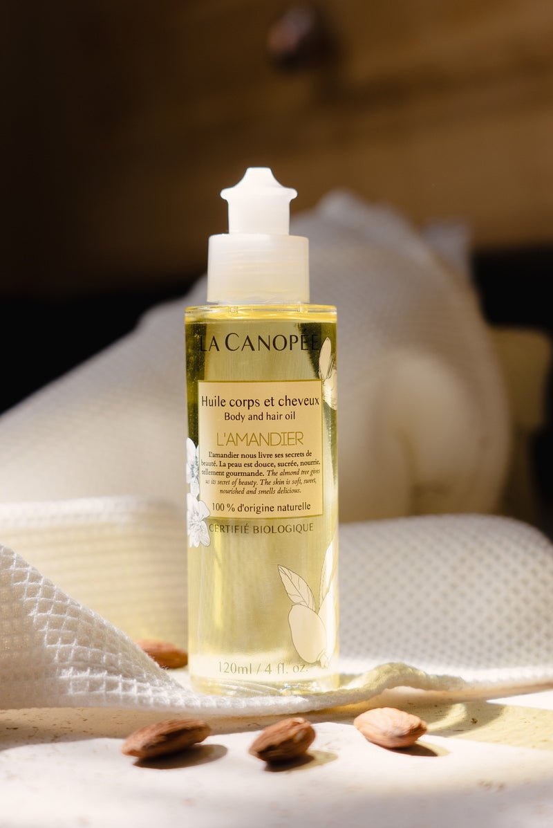 La Canopée Almond Tree Body And Hair Oil Still Life