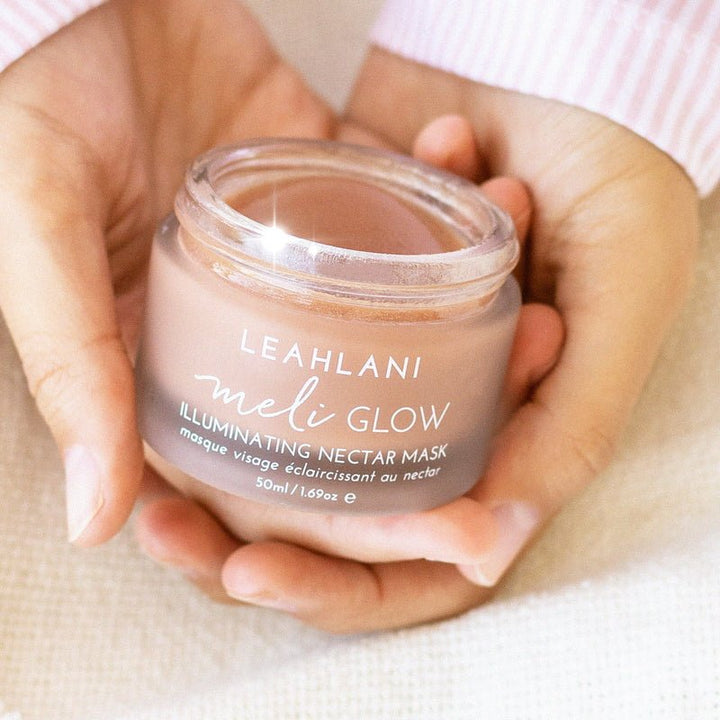 Meli Glow Illuminating Nectar Mask open jar