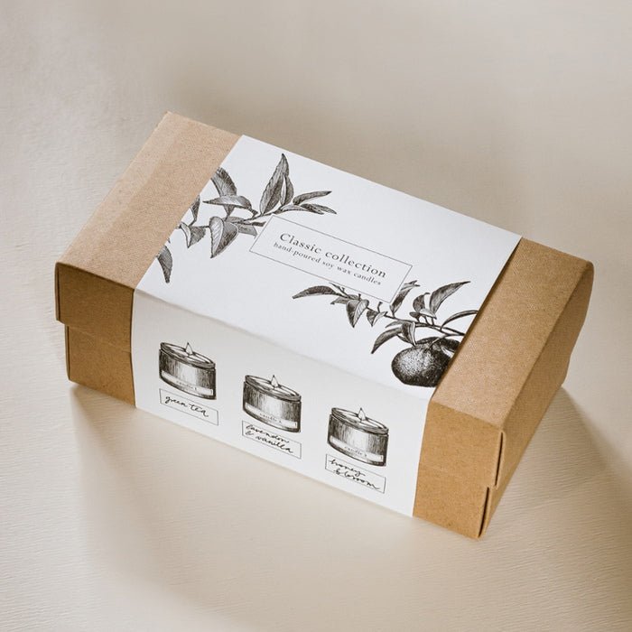 Classic Collection Duftkerzen Geschenkbox Verpackung