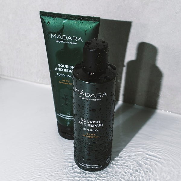 Mádara Nourish And Repair Conditioner and Shampoo