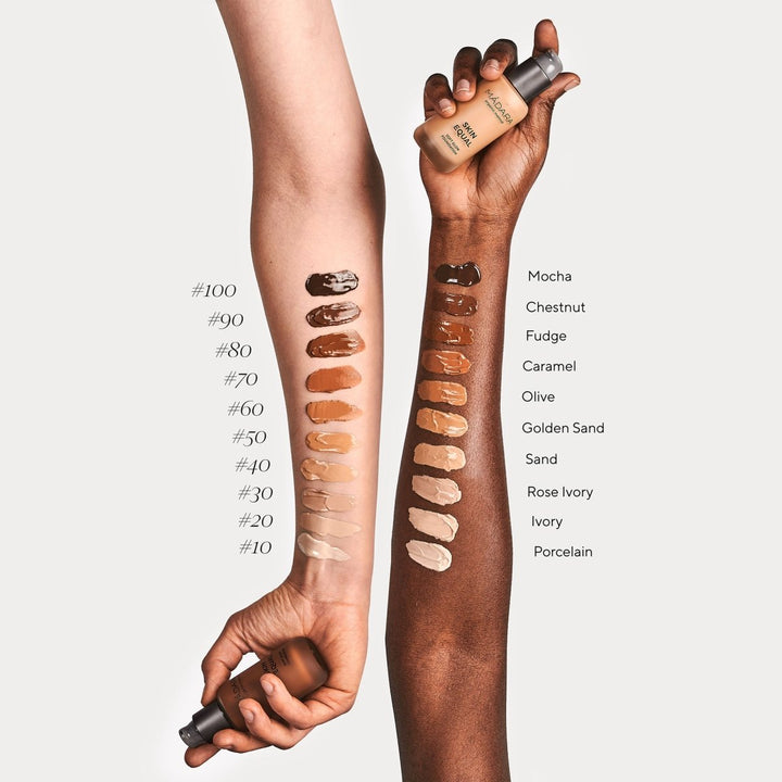 Mádara Skin Equal Soft Glow Foundation Arm Swatches