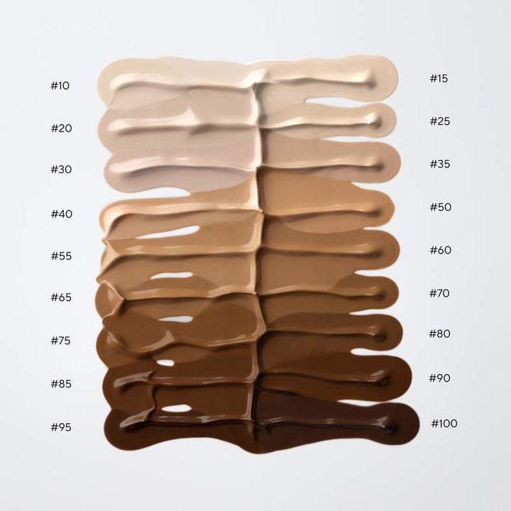 Skinonym Semi-Matte Peptide Foundation All Colours Swatches