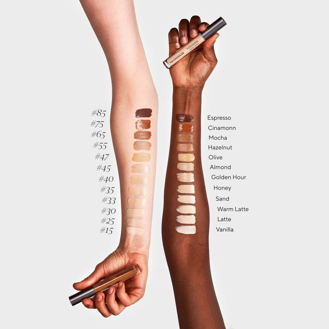 Mádara Concealer Arm Swatches