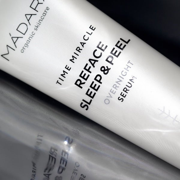 Mádara Time Miracle Reface Sleep & Peel Overnight Serum - Close up of serum