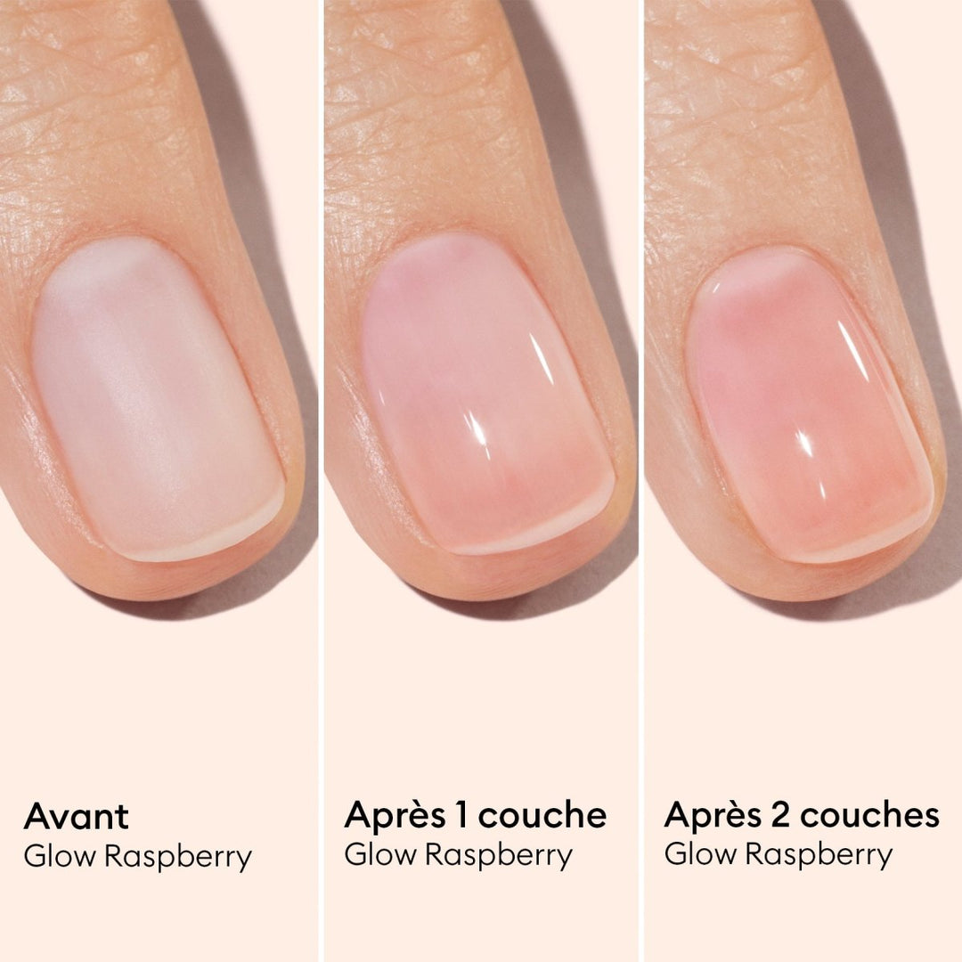 Active Glow Raspberry Before After