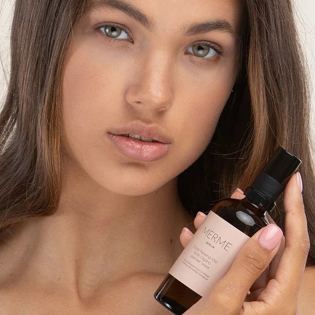 Merme Berlin Facial Relaxing Mist with Model