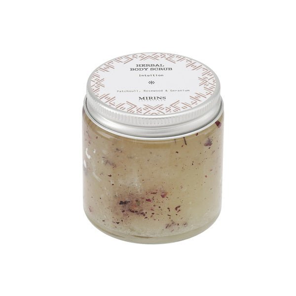 Mirins Copenhagen Body Scrub Intuition - Patchouli, Rosewood & Geranium 120 ml