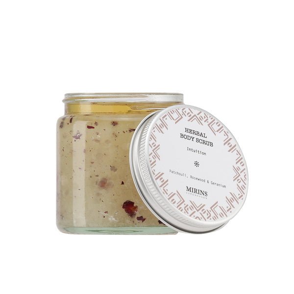 Mirins Copenhagen Body Scrub Intuition - Patchouli, Rosewood & Geranium 120 ml