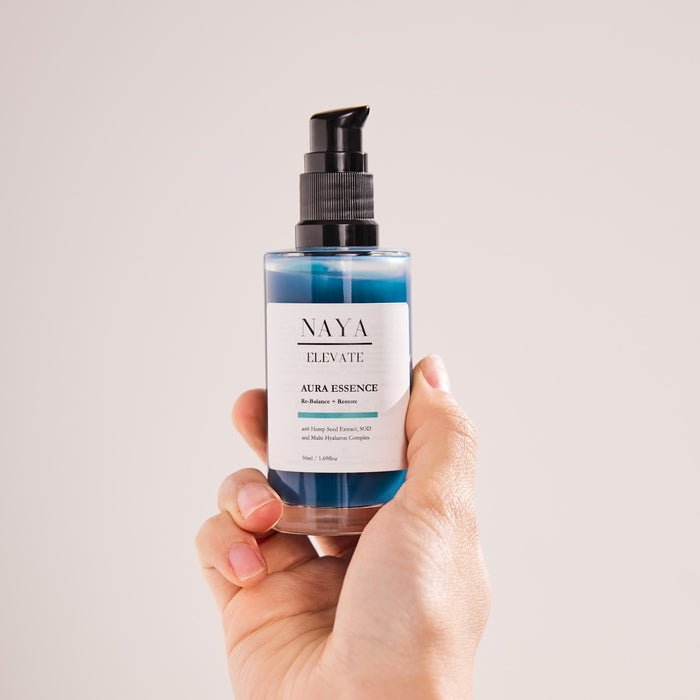 Naya Aura Hydration Essence in hand