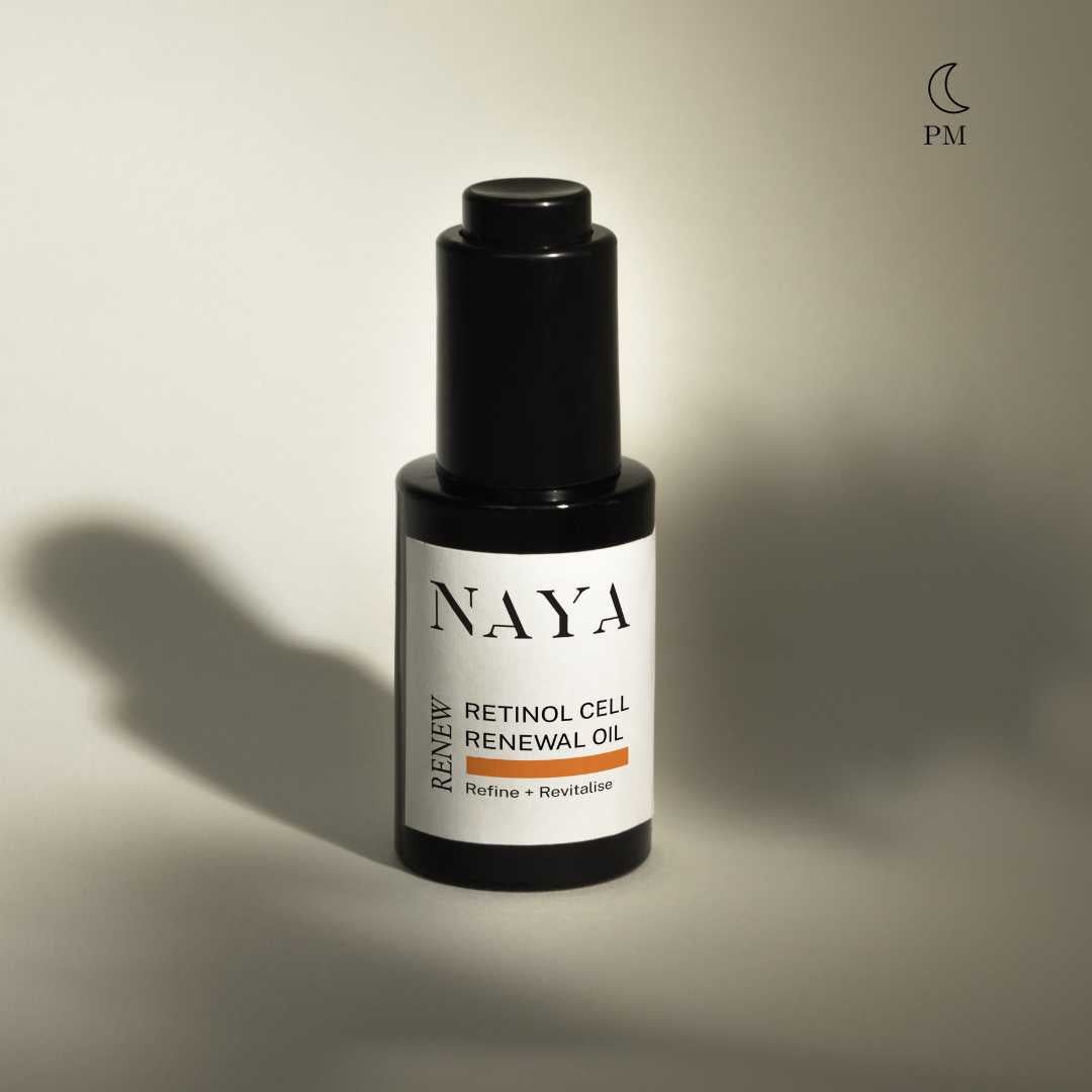 Naya Retinol Cell Renewal Oil - Produktfoto mit Schatten