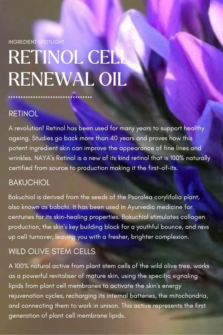 Naya Retinol Cell Renewal Oil - Botanicals