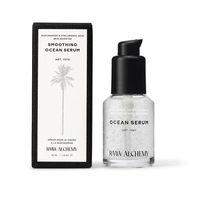 RAAW Alchemy Smoothing Ocean Serum mit Verpackung