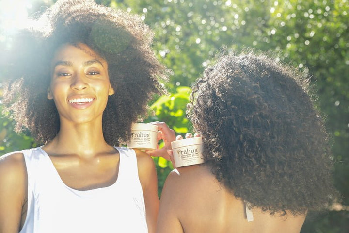 Enchanted Island Vegan Curl Butter - two models