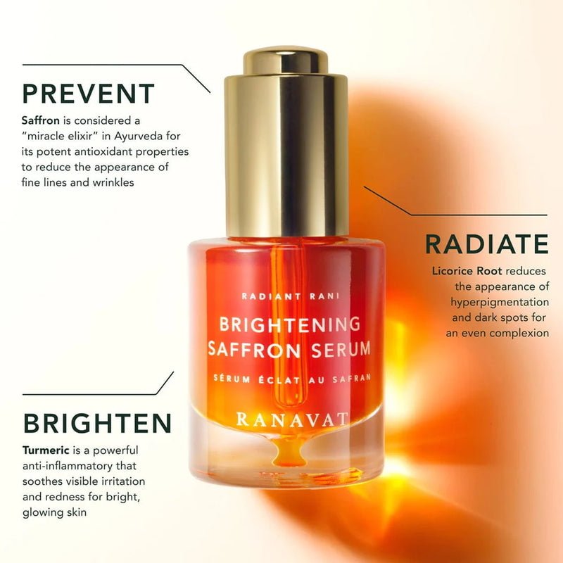 Ranavat Brightening Saffron Serum Radiant Rani - what it does