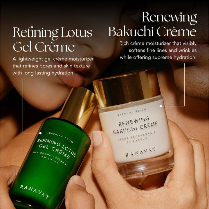 Ranavat Refining Lotus Gel-Crème - Ergänzung mit Renewing Bakuchi Creme