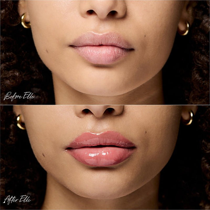 Legendary Lip Oil Elle Before After