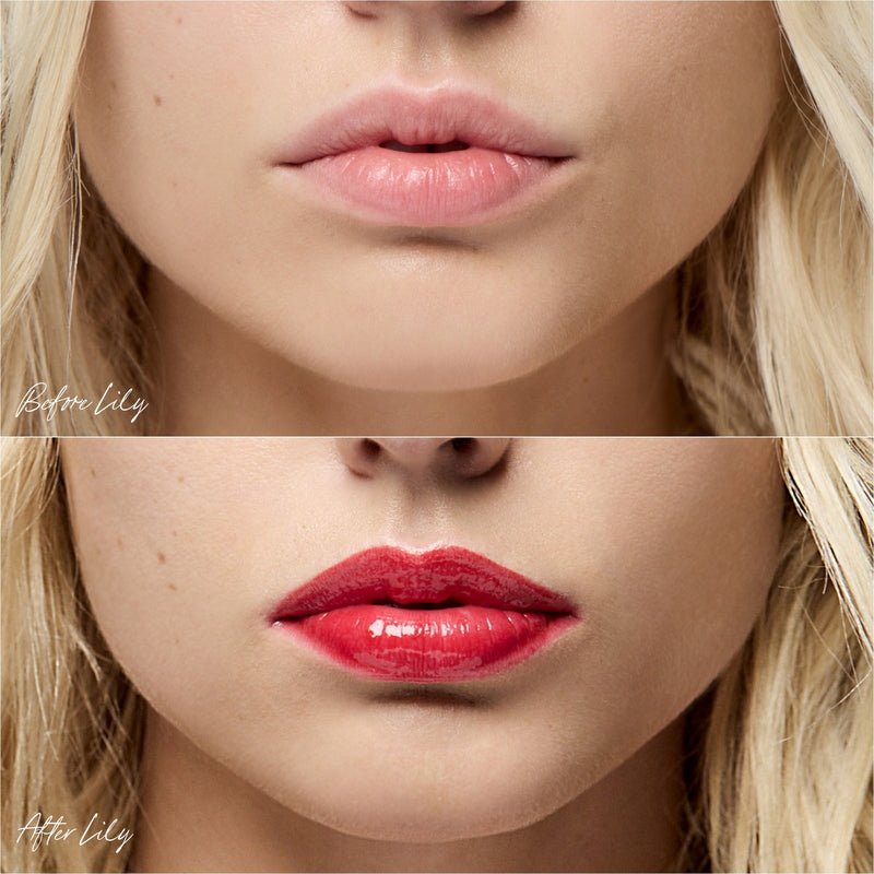 Legendary Lip Oil Lily Before After