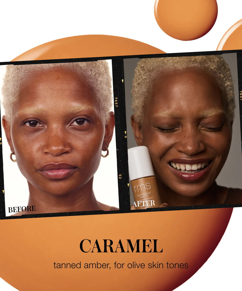 SunCoverup Caramel Before After