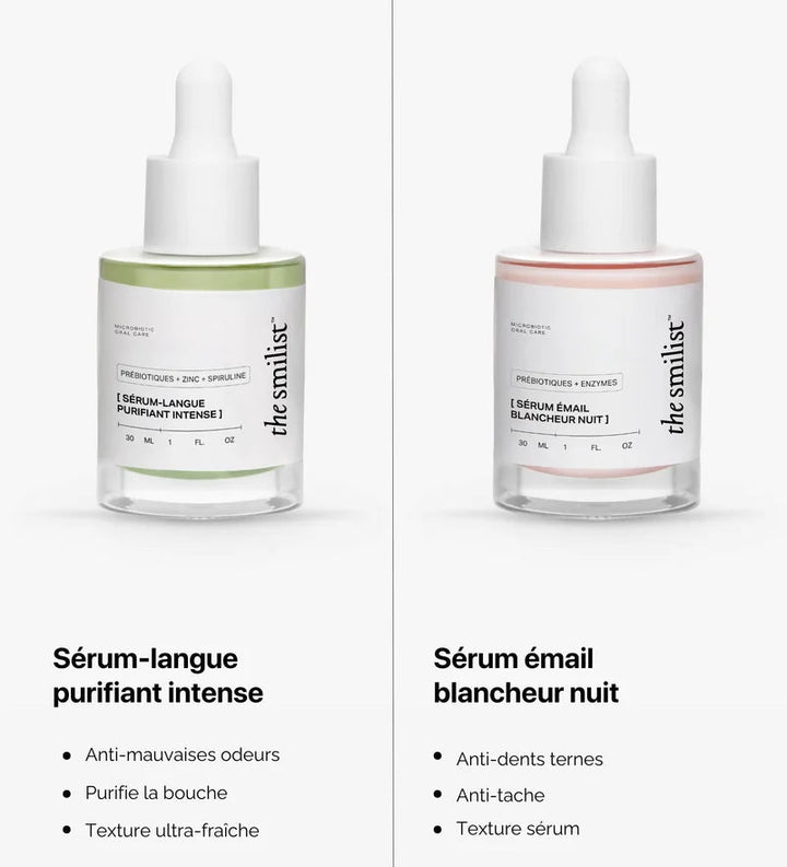 The Smilist Intense Purifying Tongue Serum - Vergleich mit Tooth-whitening Night Serum