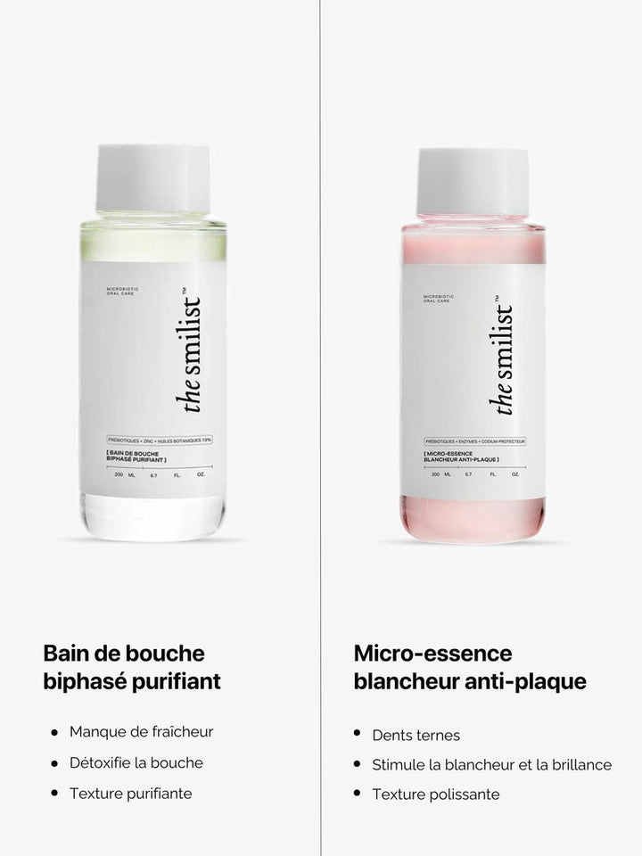 Whitening Anti-Plaque Micro-Essence vs Mundwasser