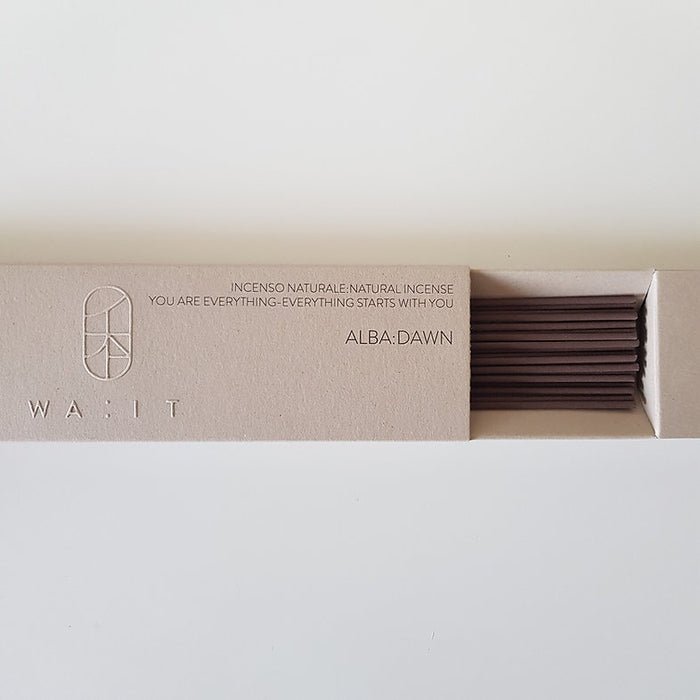 WA:IT ALBA:DAWN Morning Incense open box